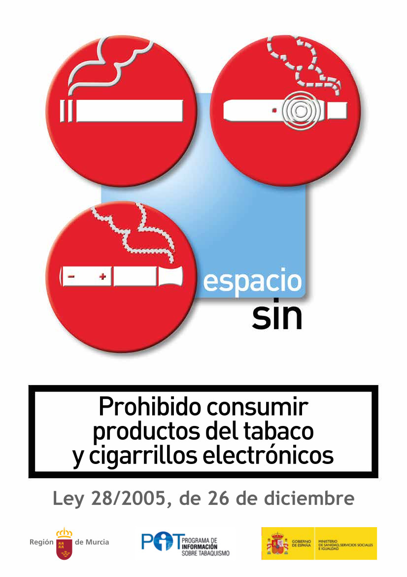 Prohibido tabaco y vaper