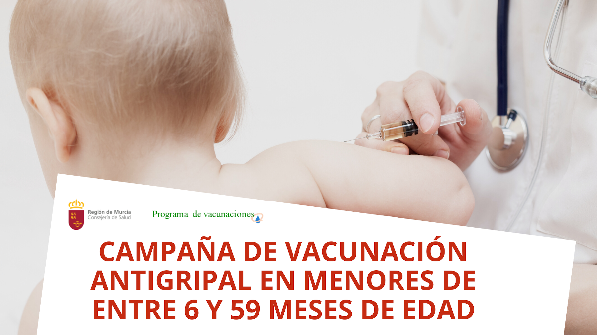 Vacunación antigripal en población pediátrica sana de 6 a 59 meses de edad. Temporada 2023-24