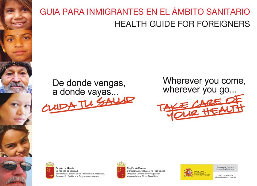 Guía para inmigrantes en el ámbito sanitario