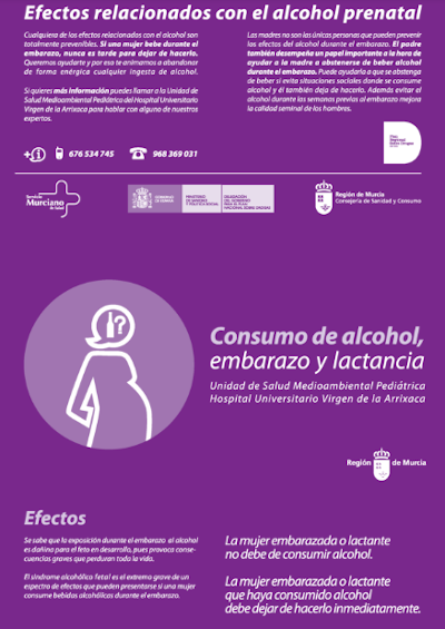 Consumo de alcohol, embarazo y lactancia
