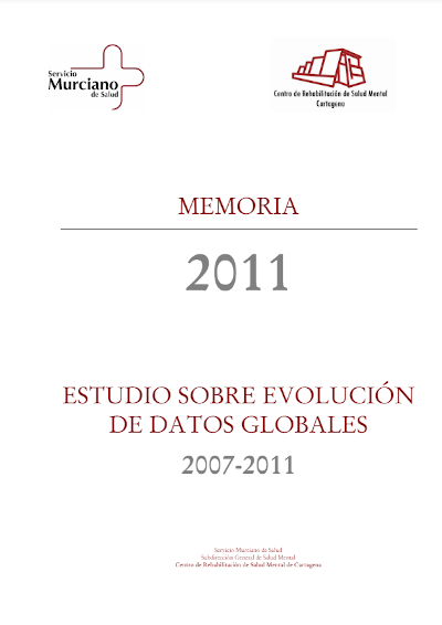 Unidad de Rehabilitación de Salud Mental de Cartagena.  Memoria 2011. Estudio sobre la evolución de datos globales 2007-2011