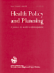 Health policy and planning